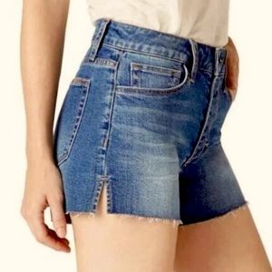 JOE’S JEANS CUT OFF RAW HEM SHORT ATWATER BLUE SIZE 27 NWT